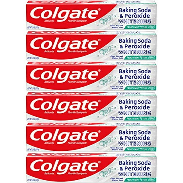 Colgate Peroxide and Baking Soda Toothpaste with Fluoride for Teeth