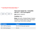 thumbnail image 2 of Valve Cover Gasket Set - Compatible with 2011 - 2019 Ford Explorer 2012 2013 2014 2015 2016 2017 2018, 2 of 2