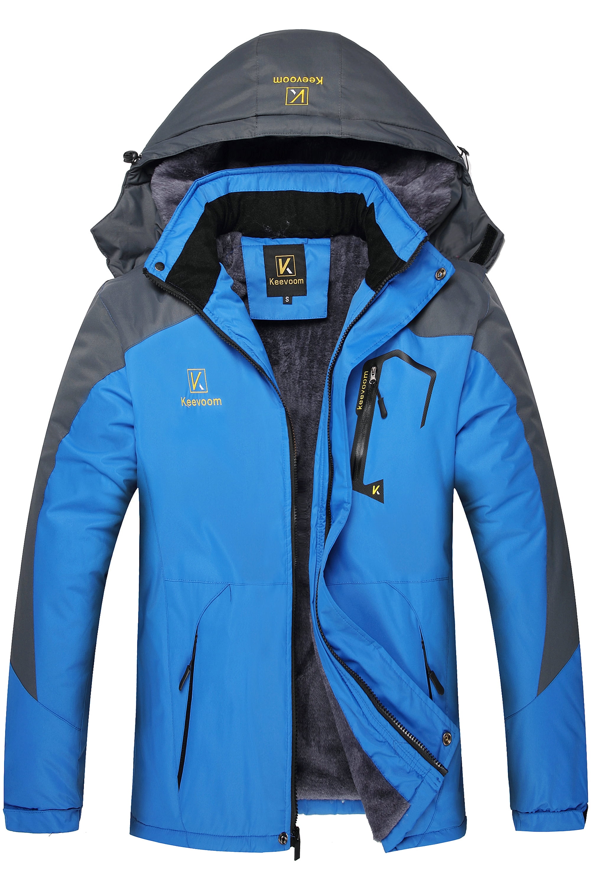 Keevoom Men Waterproof Ski Jacket Winter Snow Coat Windproof Mountain ...