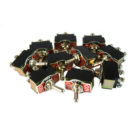 10 PIECES DPDT 10-Amp Toggle Switch with On Center Off Position Heavy (Best Off Duty Pistol)
