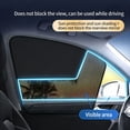 thumbnail image 4 of 2-Pack Magnetic Car Window Sun Shades – Front Side Sunshade for Driver & Passenger, Half Blackout & Mesh Design, Blocks Heat, UV Rays & Glare, Universal Fit for Cars & SUVs, 4 of 7