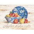 thumbnail image 2 of Unknown 32x25 White Modern Wood Framed Museum Art Print Titled - Apples and Apricots, 2 of 4