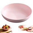 thumbnail image 2 of Deep Dinner Plates, 5.9"×1.4" Lightweight Dinner Dish, Round Serving Plates, Shallow Dinner Bowls, Plastic Plates Microwave and Dishwasher Safe, Multipurpose Plates for Daily Use, Pink, 2 of 7