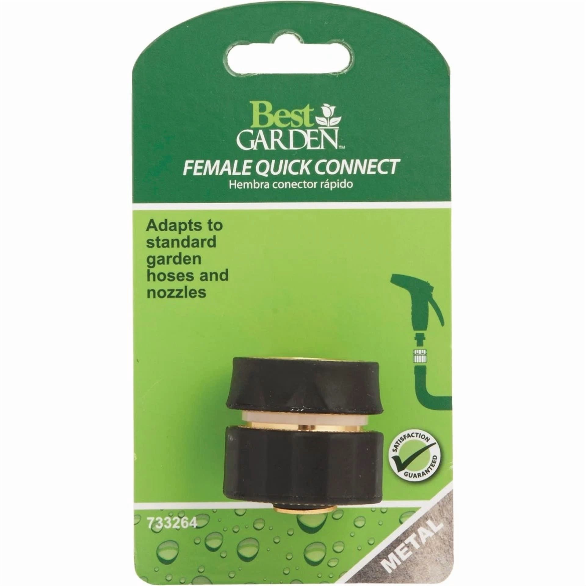 PURELY- Best Garden Female Metal Quick Connect Connector 46C-Bgdi Best Garden 46C-Bgdi