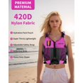 thumbnail image 2 of Chaleco de natación Owntop Youth para niños, 34 a 57 kg, ligero, para kayak, color rosa, 2 of 7