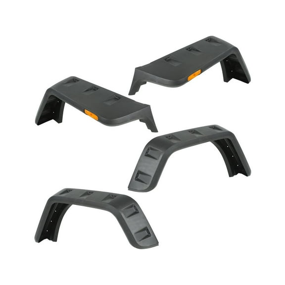Rugged Ridge 11640.25 Hurricane Fender Flare Kit, US, Smooth; 07-18 Jeep Wrangler JK
