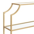 thumbnail image 4 of Kate and Laurel Ciel Modern Glam Wide Two-Tier Wall Shelf, 24 x 20, Gold, Tiered Bathroom Shelves for Over the Toilet Storage or Bedroom Makeup Organizer, 4 of 9