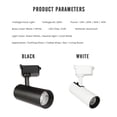 thumbnail image 4 of Foco LED COB para riel de 12 W, 20 W y 30 W, iluminación interior, CA 220 V, 240 V, ángulo ajustable, foco para tienda de ropa, probador, 4 of 5