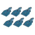thumbnail image 1 of 3 Holes Flat Wind Jet Air Blowing Nozzle, 1/4" Thread Size, Blue X6, 1 of 4