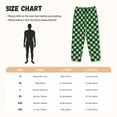 thumbnail image 3 of Fotbe Green Argyle Plaid Pantalones de Pijama para Mujer, Pantalones de Dormir, Pantalones Pj con Cordón y Bolsillos-XX-Large, 3 of 6