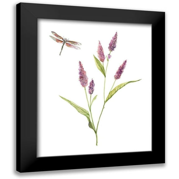 Robinson, Carol 12x14 Black Modern Framed Museum Art Print Titled - Wildflower Botanical IV