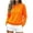 Womens Orange Sweaters, variant on QATAINLAV Sweaters for Women Crew Neck Hollow Jacquard Knit Pullover Solid Casual Soft Fall Tops Daily Wear