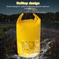 thumbnail image 3 of TFixol Sac Étanche Extérieur pour le Camping, le Surf, le Kayak et la Randonnée - Sac Étanche en PVC à Dessus Roulé de 10 L Jaune, Idéal pour la Protection de l'Équipement et le Rangement à Sec, 3 of 6