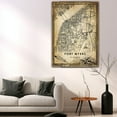 thumbnail image 5 of Fort Myers Vintage Map Prints Canvas, Florida Map Art Canvas, Canvas, Fort Myers Map City style Watercolor art Canvas, 5 of 6