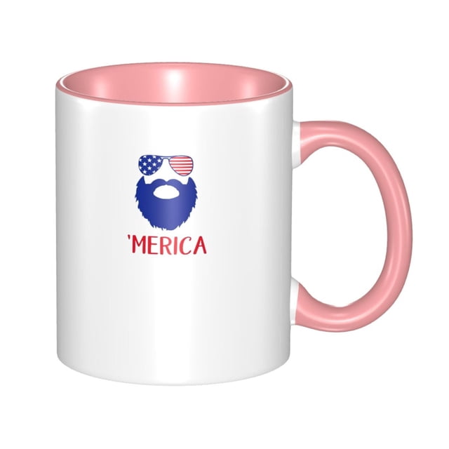 Vasos patrióticos de Estados Unidos, diseño del 4 de julio, taza de cerámica para café, té, trabajo de oficina, regalo