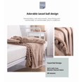 thumbnail image 5 of Fur Throw Blanket for Couch Fleece Fluffy Blanket for Sofa Bedroom Living Room,130*150cm camel, 5 of 5