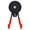 B, variant on Heavy-Duty Magnetic Double-Claw Hook, Rubber Coated Garage Magnets for Tool Storage, Non-Slip Magnetic Strong Utility Double Hooks for Indoor & Outdoor Hanging