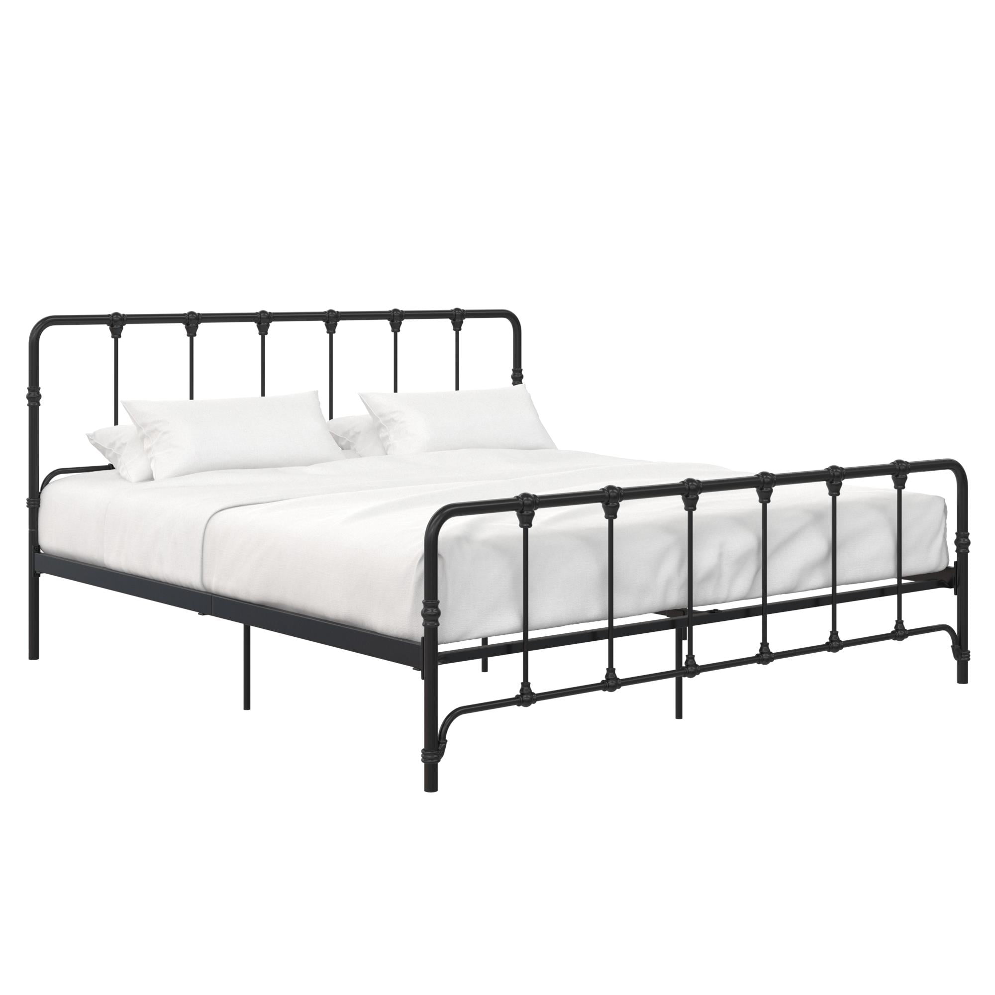 Mainstays farmhouse metal bed deals
