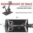 thumbnail image 4 of Bike Trainer Mat Compatible with Peloton Bike, for Treadmill & Row, THK 6mm, Under Mat Protect Hardwood Floor Carpet, Trainer Accessory for Indoor Stationary Exercise Bicycle Logo Style,24x48", 4 of 5