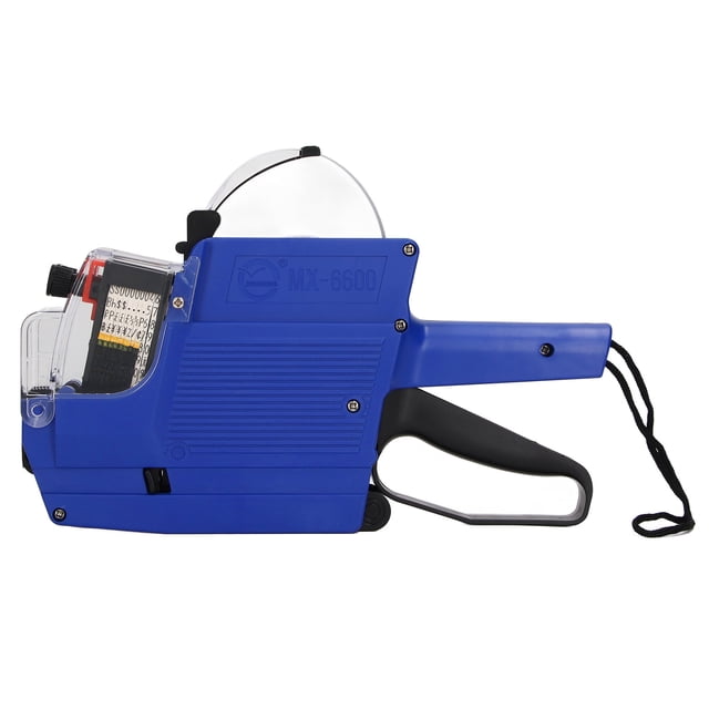 Tagging Price Tag 10 Digits 2 Lines Labeller Marker Attacher Tool For Office Retail Store Blue