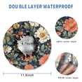 thumbnail image 3 of Shower Caps,Pioneer Flower Floral Print Pattern Waterproof Shower Cap for Women 4 Pieces,Double Reusable Hair Cover for Shower PEVA Elastic Stretch Hem, 3 of 7