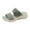 Green, variant on HomeDM Women's Flatform Wedge Sandals Comfortable Open Toe Slip On Thick Sole Summer Beach Sandals, Black Size 9