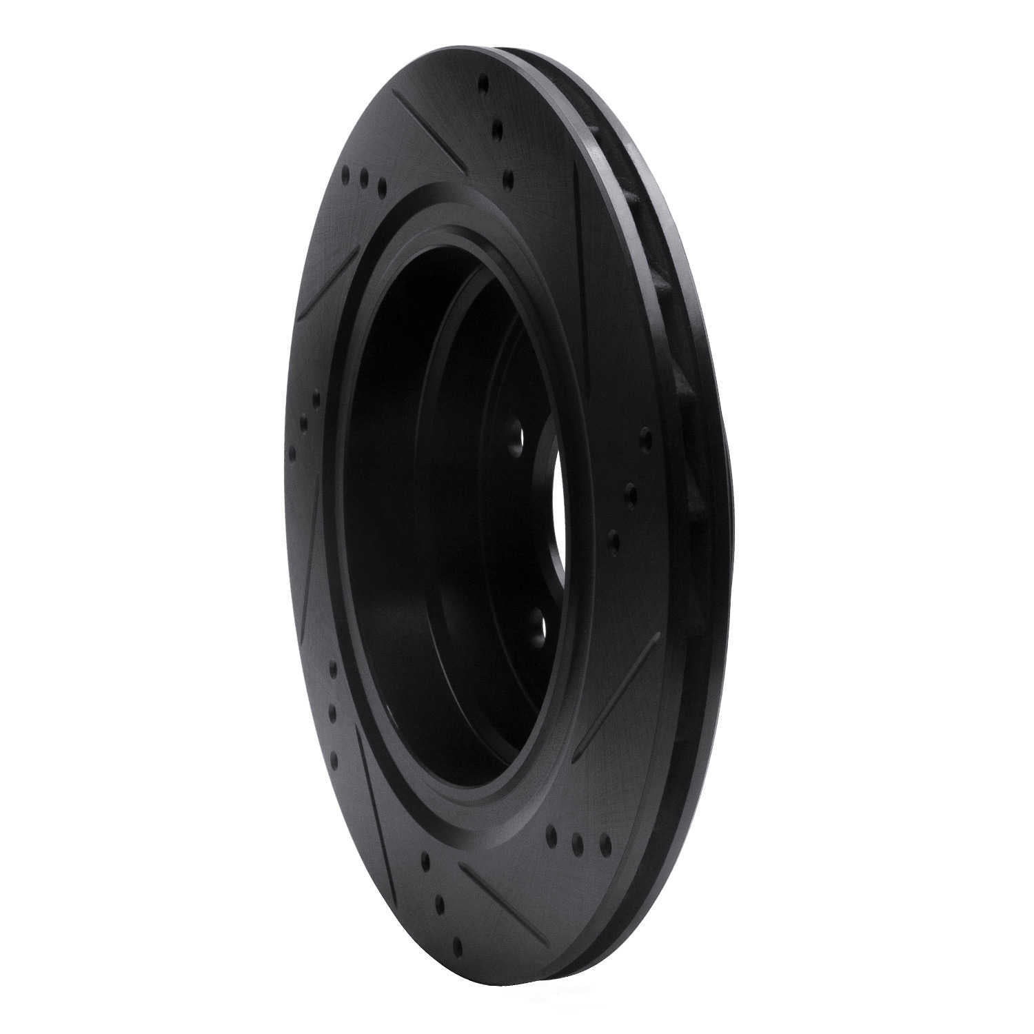 Dynamic Friction Company 633-31035D DFC Brake Rotor - Drilled And Slotted - Black