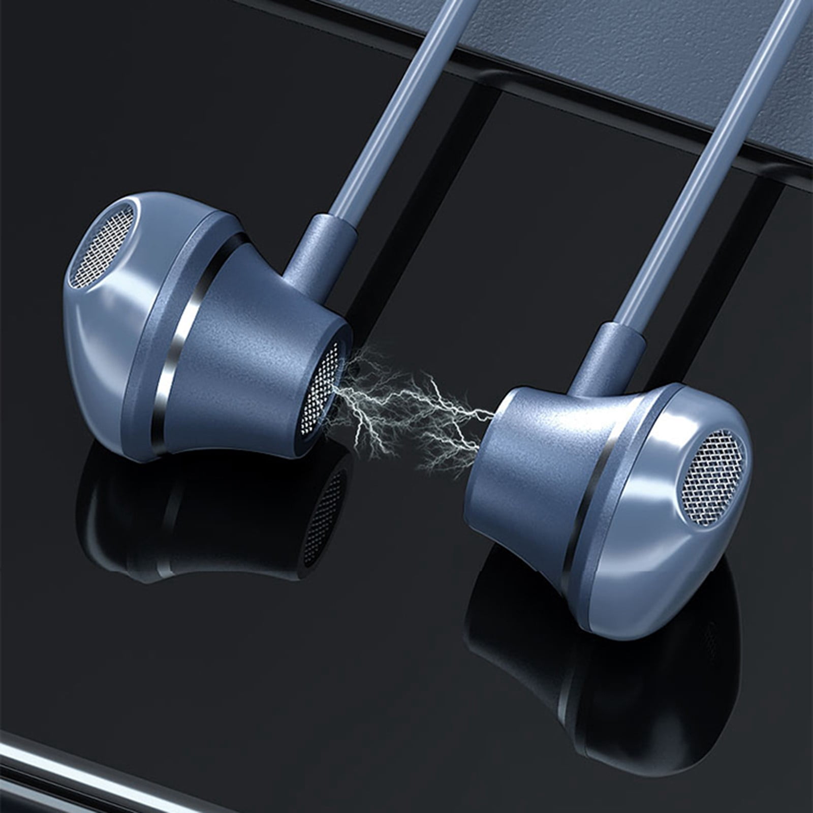 Wireless Earbuds Bluetooth Headphones Sport, Bluetooth Earbuds Stereo Ear Buds, Noise Cancelling Mic, IP7 Waterproof Headset for Workout/Running,Navy