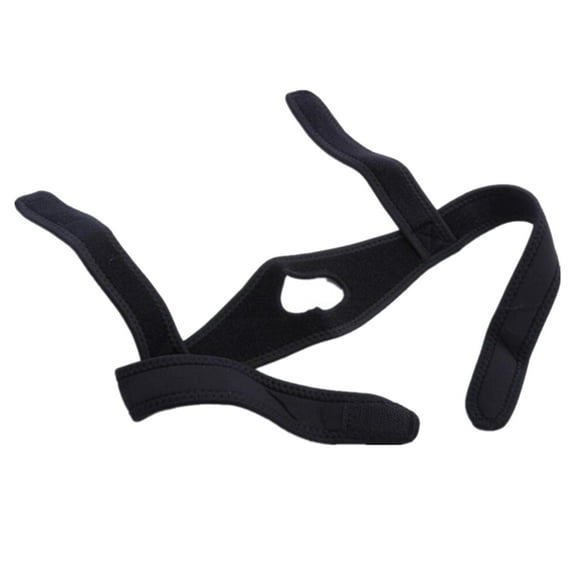 Pebbuoy Anti Snoring Chin Strap Adjustable Anti-snoring Solution Chin Support One Size Quiet Sleep Aid Correction Belt for Family Men Women Snoring Mouth Breather