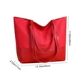 thumbnail image 4 of Tanyzvel Women’s Work Laptop Two Tone Tote Bag, Waterproof Nylon PU Wide Handle Zipper Office Handbag, 4 of 5