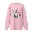 thumbnail image 5 of Sweatshirt for Women Fashion Thin Fleece Round Neck Christmas Graphic Print Loose Sweatshirt Long Sleeve Winter Sweatshirt, 5 of 5