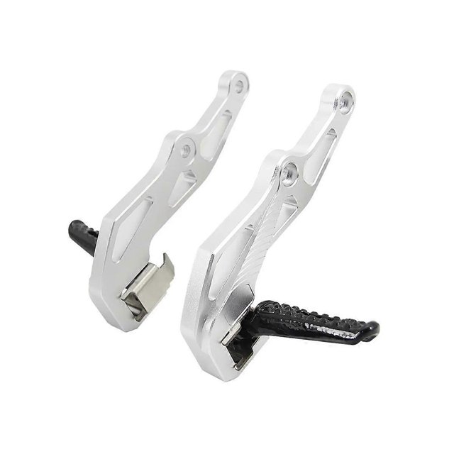 Motorcycle Foot Pegs Pedals Footrest Kit for HONDA NC700D NC750D NC 700D 750D NC700 NC750 D Integra(Silver)