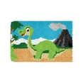 thumbnail image 1 of 24 x 16" Dinosaur Latch Hook Rug Kits Home Decoration Door Mat for Beginners, 1 of 8