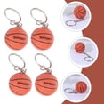 thumbnail image 3 of CTIRCHIU 2-Pack Orange PU Sport Keychains for Office Hanging Decoration and Daily Use, 3 of 7