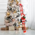 thumbnail image 5 of 2024 Muñeco de Papá Noel trepando escalera con música Adornos para árbol de Navidad Decoraciones para el hogar 2025 Navidad Año Nuevo Regalo para niños, 5 of 5