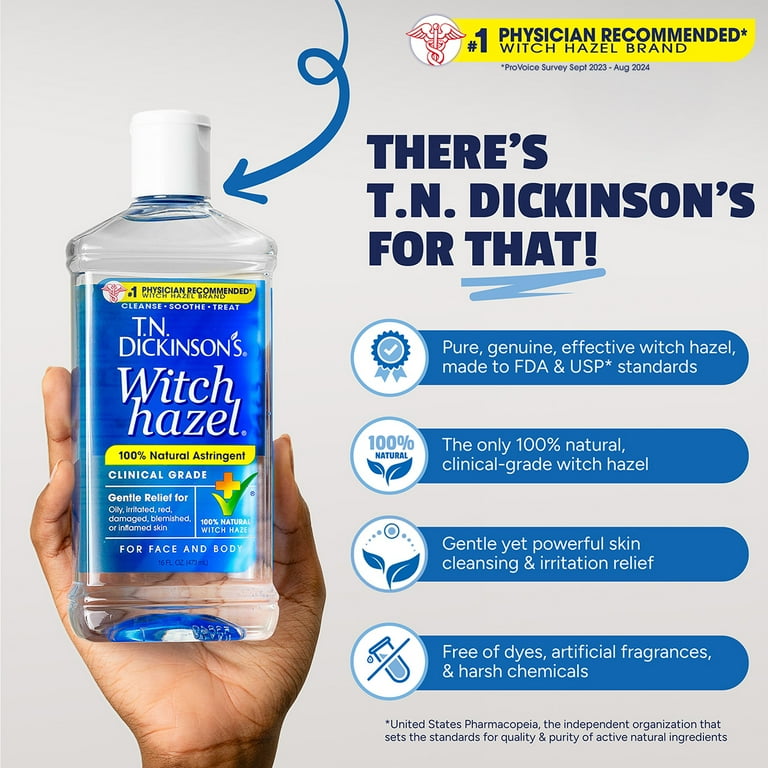 Dickinson's Witch Hazel Cleansing Astringent, 16 Fl Oz