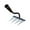 A, variant on Bfogop The Heavy-Duty Iron Weeding Rake,1pc Iron Rake with Glove for Gardening and Weeding with 5 Metal Tines,Ironrake for Backyard Lawn Loosening Planting Weeding
