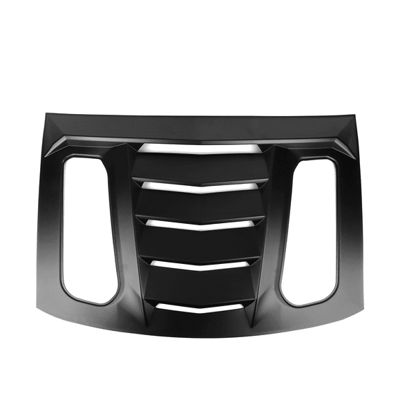 Ikon Motorsports Compatible with 16 - 22 Chevy Camaro IKON V2 Style Rear Window Louver Sun Shade Cover Windshield Vent ABS