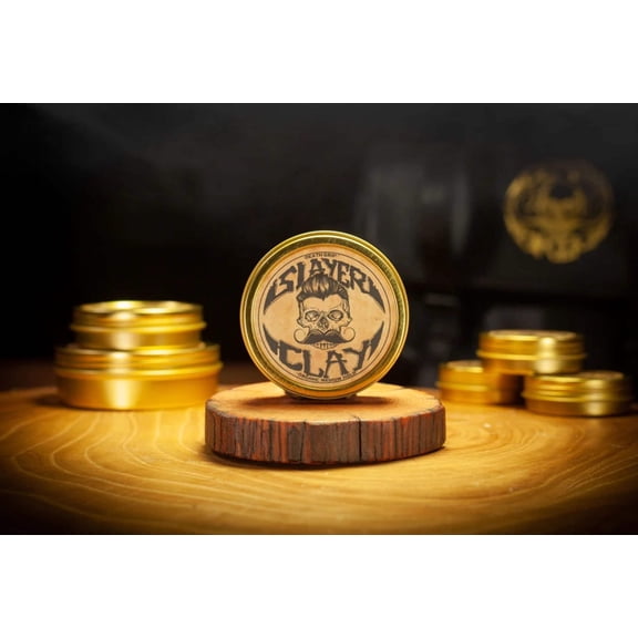 Hair Clay For Men - Slayer Clay Organic Medium Hold Mens Styling Product With Bentonite by Death Grip