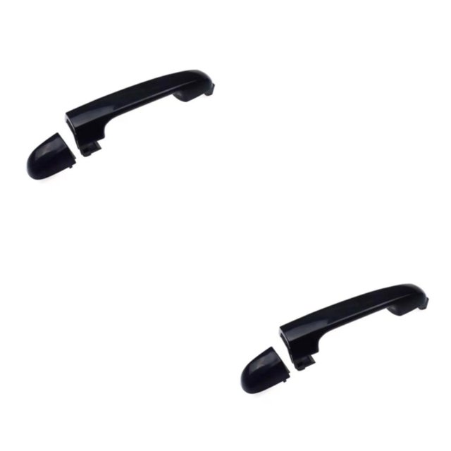 Scienceny Manija de la puerta del coche Exterior brillante Portátil Desmontable Modificado Vehículo automotriz Empuñadura Parte Accesorios Frente derecho 2piezas
