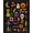 Black, Pattern 4, variant on ODIKA 2'x3' Ultra-Soft Accent Mat, Black Purple Enchanted Nighttime Whimsy Design Mystical Motifs with Candles, Cauldrons, Washable, Bare feet friendly, Easy Care Indoor rug for Bedside, Footrest