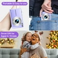 thumbnail image 5 of Digital Camera Kids Camera FHD 1080P 44MP Vlogging Camera with 16X Digital Zoom Portable Mini Digital Camera for Kids Teens Seniors with 32GB Card (Purple), 5 of 9