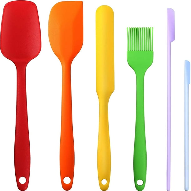 6 pièces ensemble de spatule en silicone spatules de cuisine