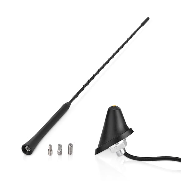 Antena Universal para Auto Eightwood 40 cm AM FM con Cable de 5 m
