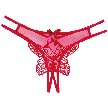 Fulorrnie Underwear for Women Seamless G String Cheeky Comfort Panty Cute Thong Waistband Stretchable Panties  Red  One Size