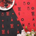 thumbnail image 4 of Rock and Roll Confetti, Rock and Roll Party Decorations, Rock and Roll Ring Guitar Rock Gesture Musical Note Optical Disc Confetti, Set of 200 Pieces for Women Men Bachelorette Party, 4 of 7