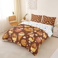thumbnail image 3 of Erosebridal Kids Cute Capybara Chef Queen Duvet Cover Set,Dessert Waffle Ice Cream Bedding For Boys Girls,3 Pieces,No Comforter,Super Cozy Room Decor, 3 of 6