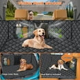 thumbnail image 4 of Backseat Extender for Dogs - Hard Bottom Dog Car  for Back Seat  Foldable Dog Hammock for Car  SUV  and Truck  Pet Rear Seat Protector Dogs Travel Bed with Mesh Window &amp; Side Flaps, 4 of 7