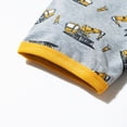 thumbnail image 6 of kpoplk Toddler Infant Baby Boys Play Clothes 12M-2T 2 Piece Set Short Sleeve Cotton Tees Tops and Elastic Pants(Yellow,7-8 Y), 6 of 9