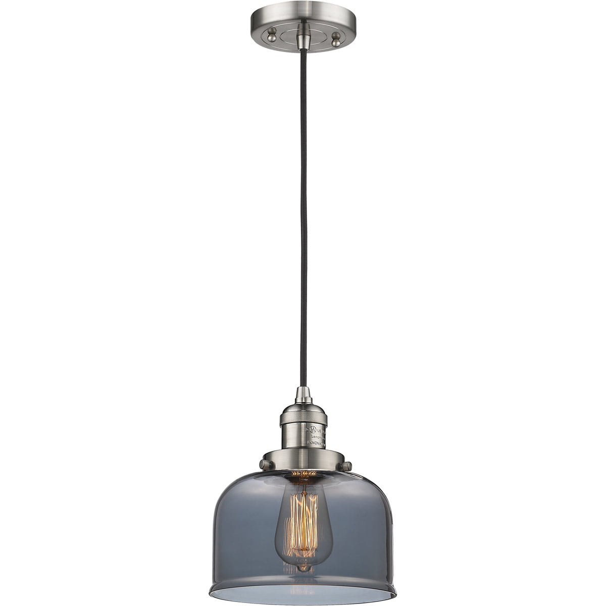 Mini Pendants 1 Light Fixtures With Brushed Satin Nickel Finish Medium